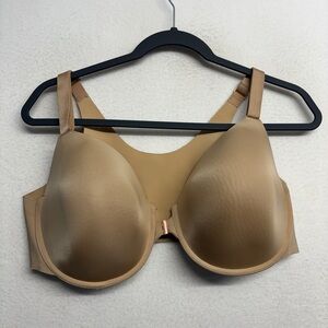 Soma Vanishing 360 Perfect Coverage FR CL Bra 40 DD Tan Cream Front Clasp
